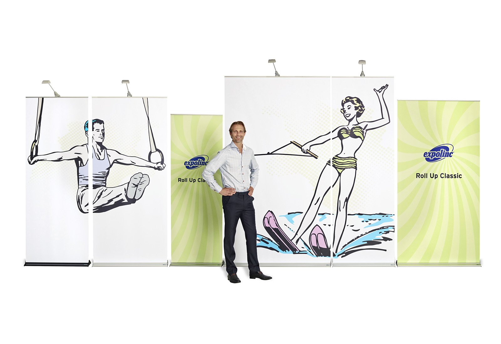 RollUp Classic Expolinc mit Spots RollUp Classic Expolinc mit Spots