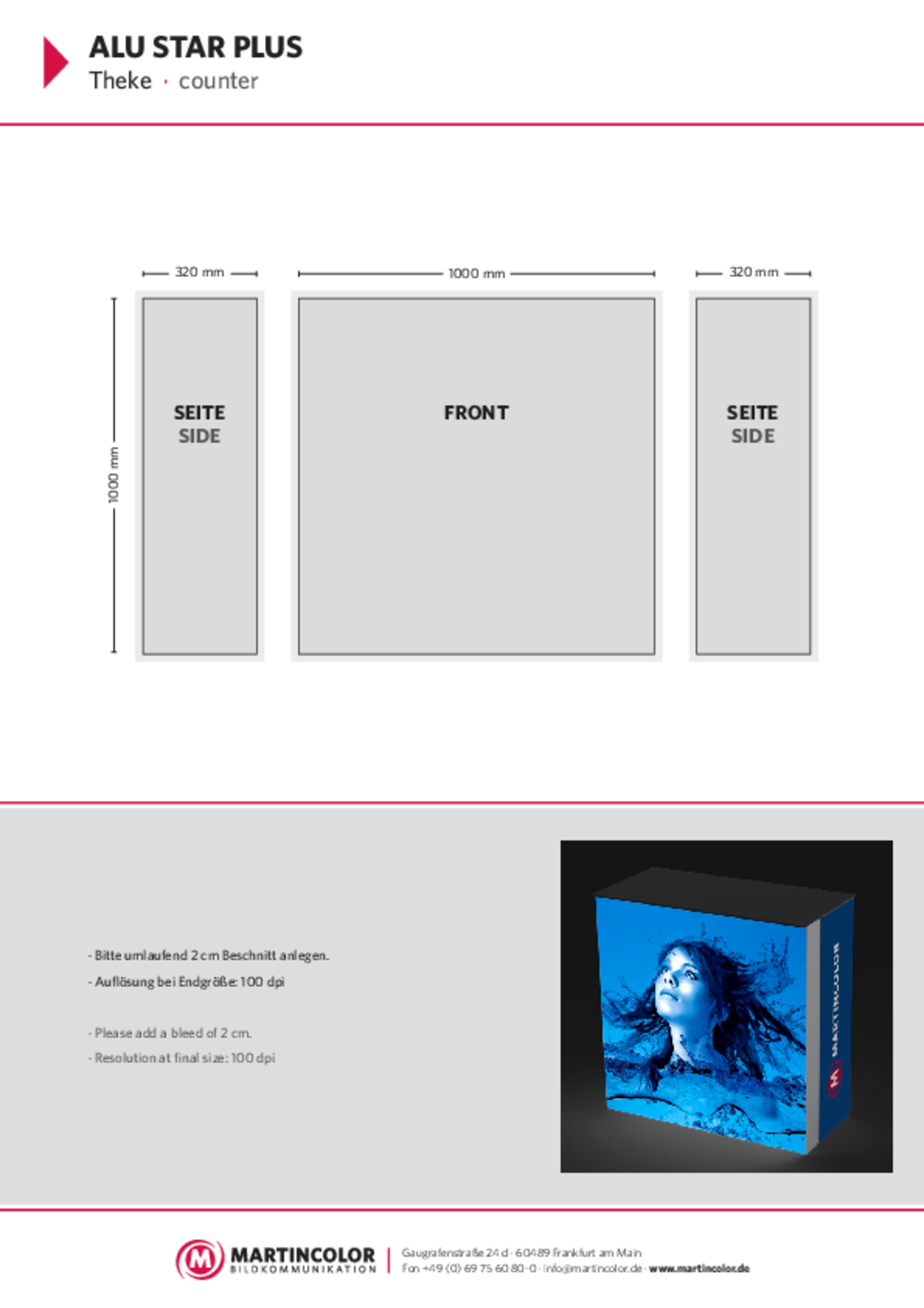 ALU STAR PLUS Theke Datenblatt PDF