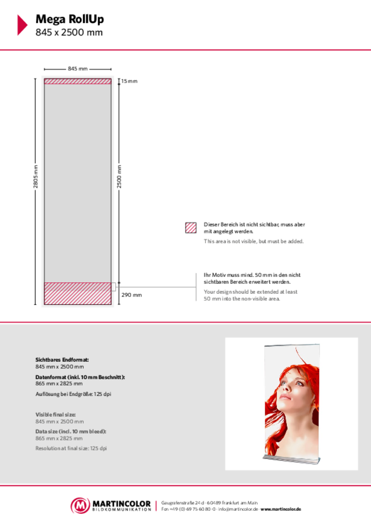 Mega RollUp Datenblatt PDF