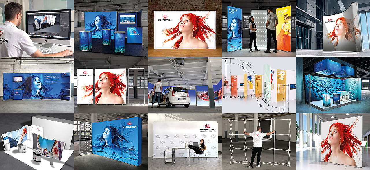 Gestaltung von Messewänden