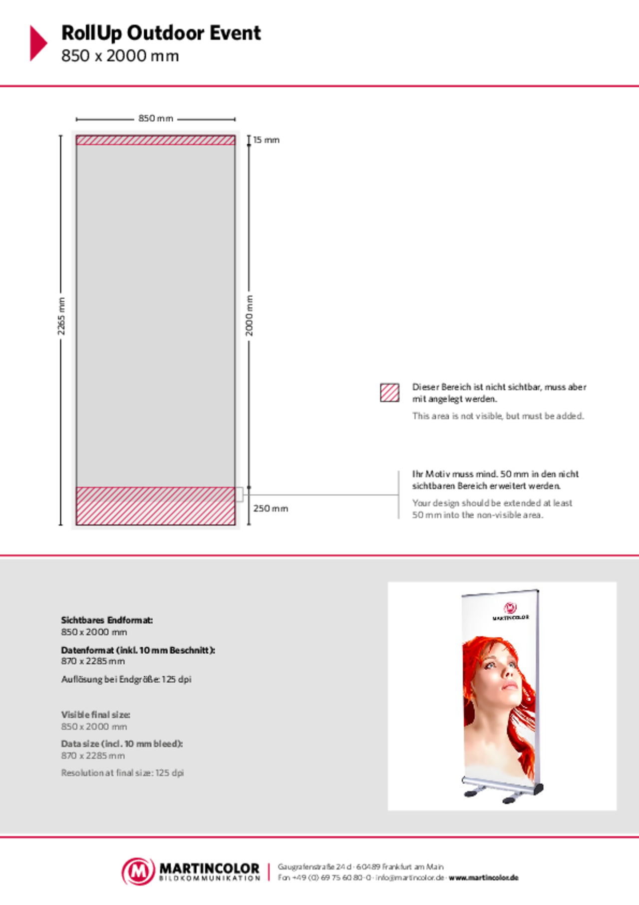 RollUp Outdoor Event Datenblatt PDF