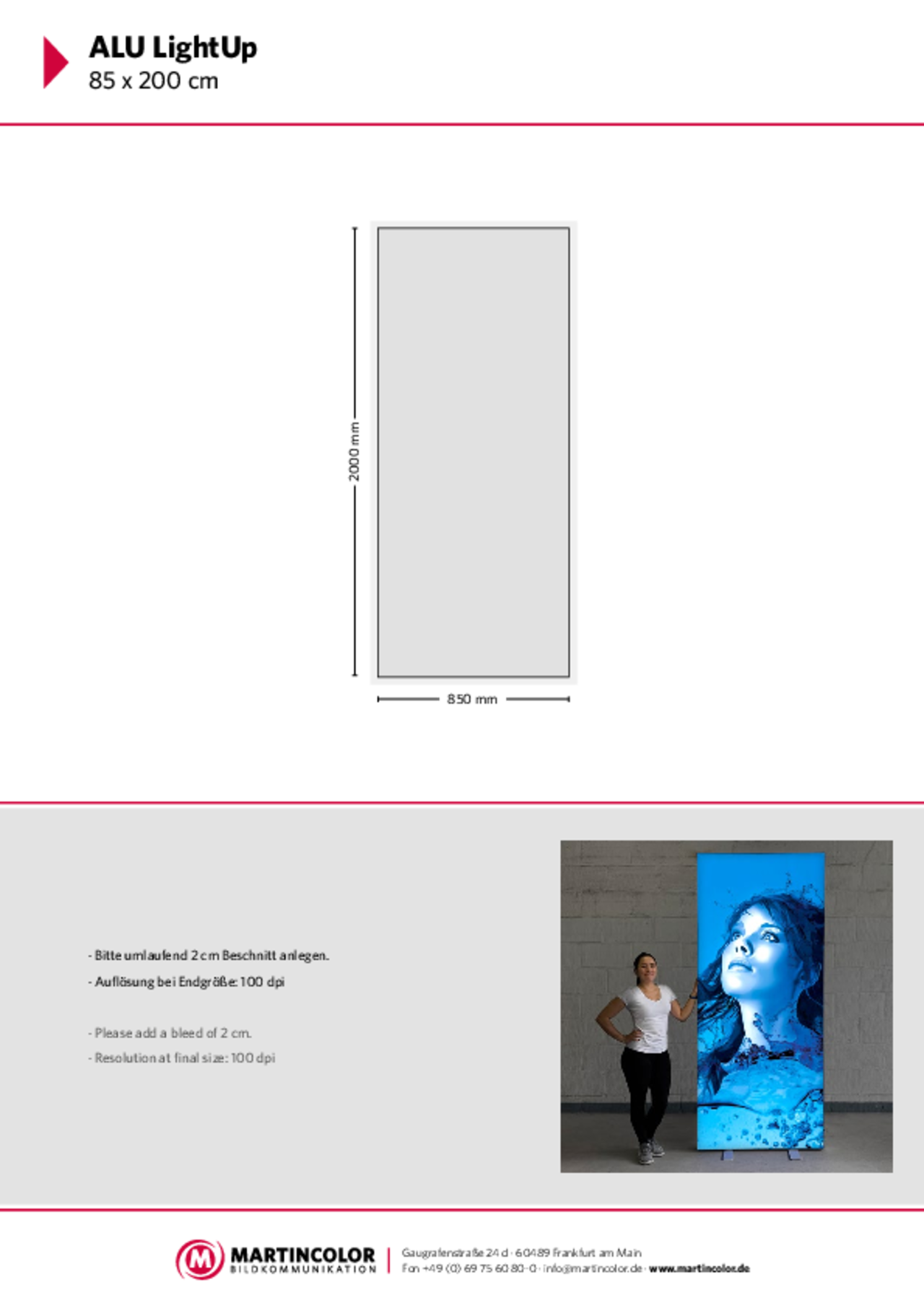 ALU LightUp Datenblatt PDF