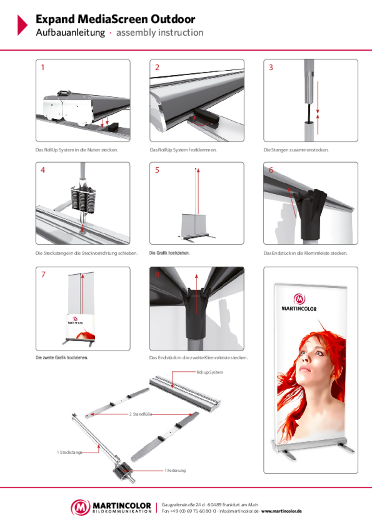 Expand MediaScreen Outdoor Aufbauanleitung PDF