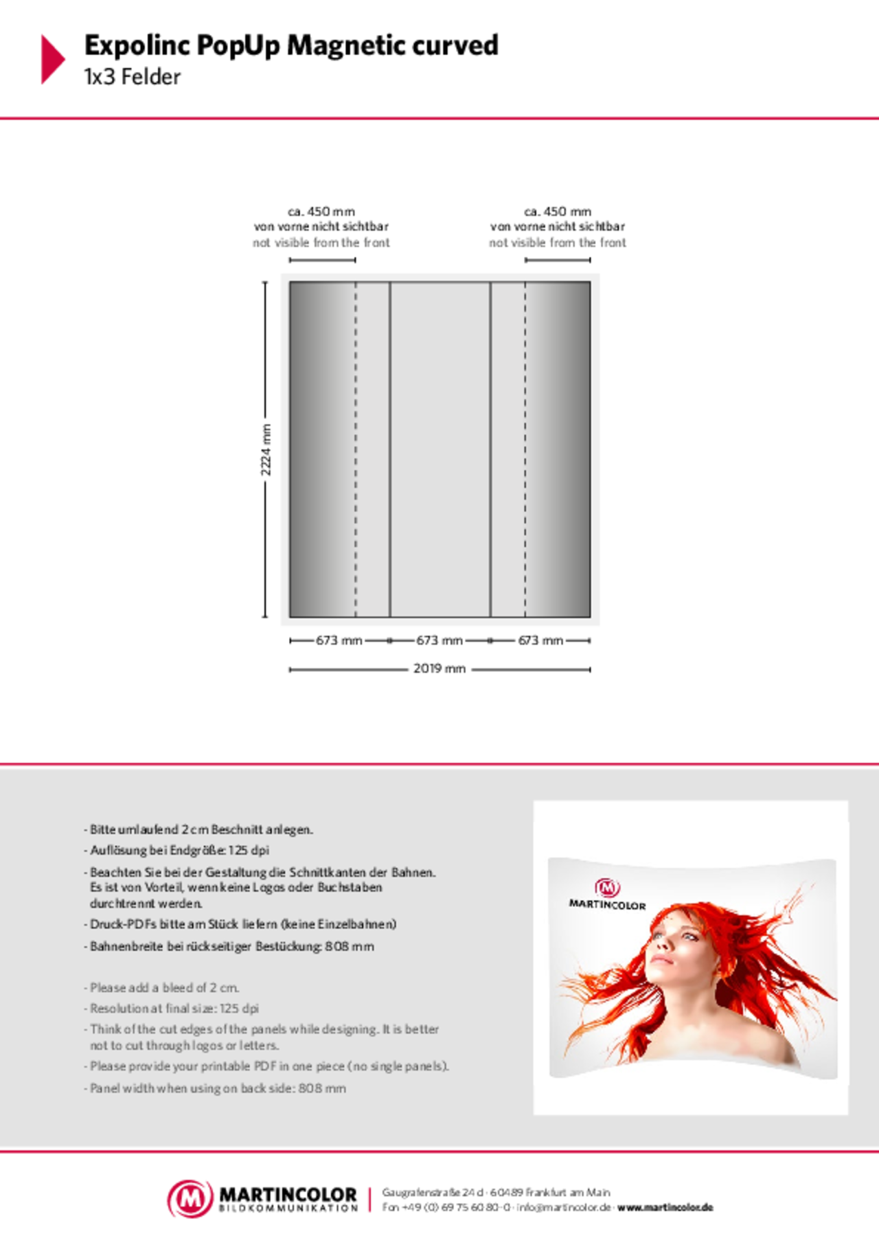 Expolinc PopUp Magnetic Curved data sheet PDF