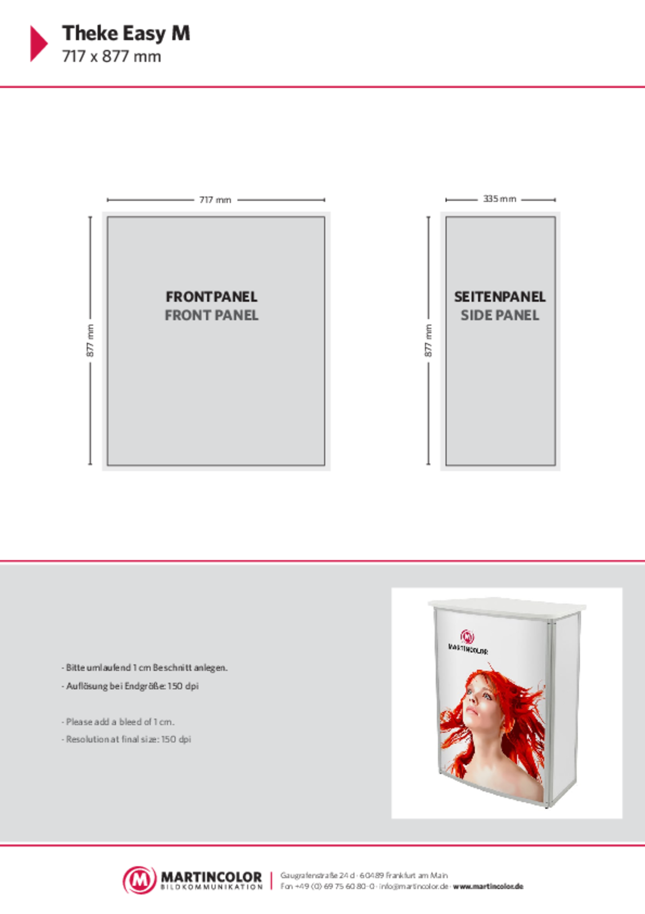 Theke Easy Datenblatt PDF