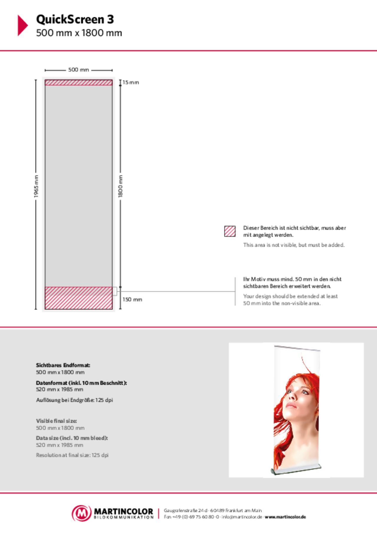Expand QuickScreen3 RollUp Datenblatt PDF